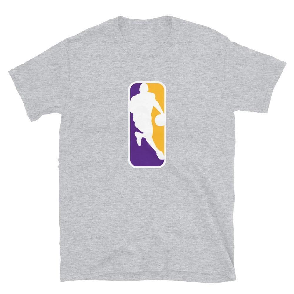 Kobe Bryant Purple Gold Logo Unisex T-Shirt Lakers Basketball Tee Air Jordan